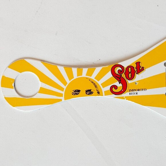 BRIGHT METAL SOL Imported Beer Bottle Opener Mexican Lager Inspired by the Sun - Picture 3 of 3
